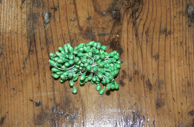 фоц-018 тычинки в сахаре  Зеленые (4мм)