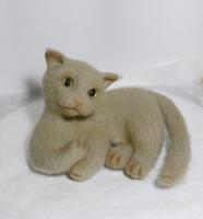 Для примера Домашний кот игрушки из шерсти,валяние